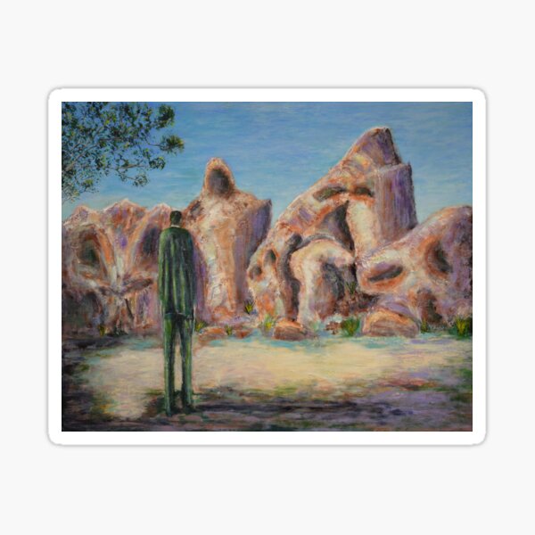 Item preview, Original Macedon Rocks Surreal Expressionist Painting designed and sold by Sergio Paul Ianniello.