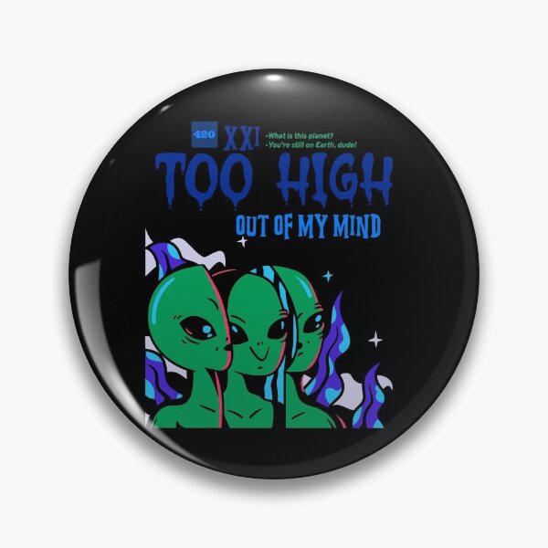 Item preview, Too High Alien (Black) designed and sold by HigherMartians.