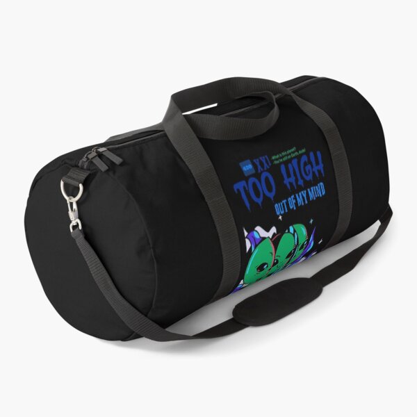 Too High Alien (Black) Duffle Bag