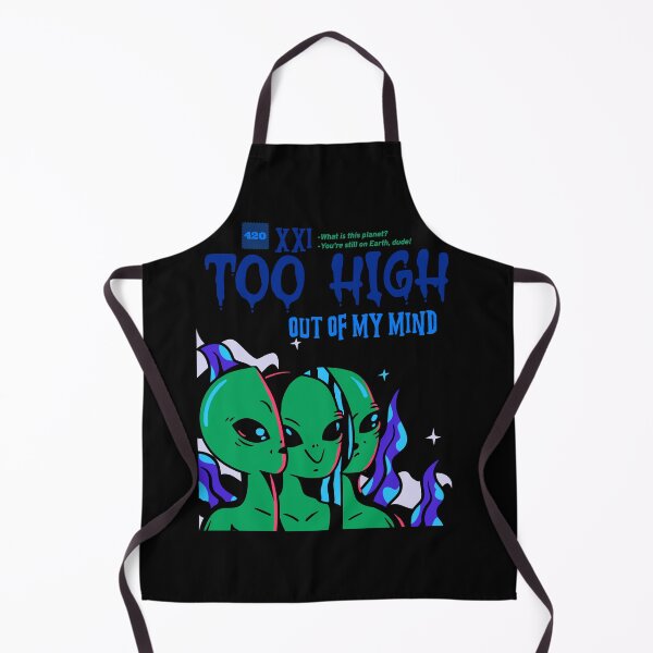 Item preview, Too High Alien (Black) designed and sold by HigherMartians.