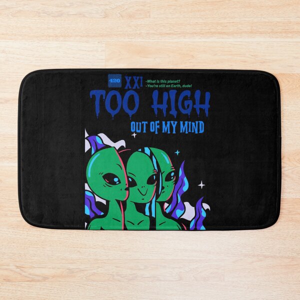 Item preview, Too High Alien (Black) designed and sold by HigherMartians.
