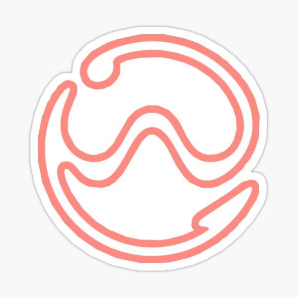 Item preview, White Chromatica Sine Wave designed and sold by AlertStore.