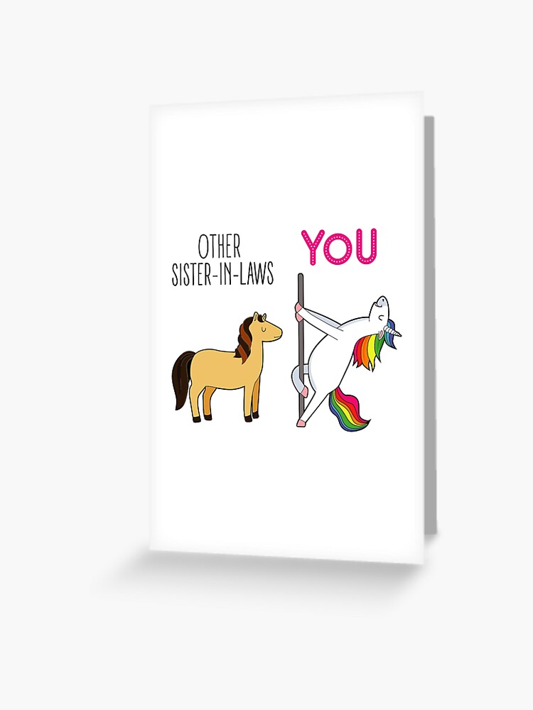 New Sister In Law Gifts - Other Sister-In-Laws YOU - Birthday Gift For  Sister in Law - Funny Misspell Gifts Greeting Card for Sale by SuchGiftsCo