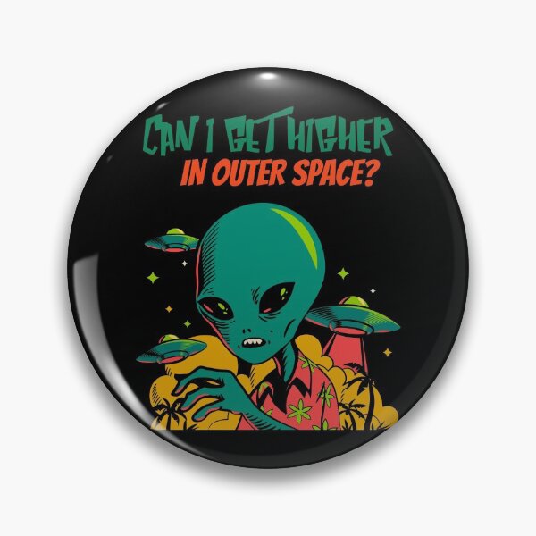 Item preview, Higher in Outer Space Alien (Black) designed and sold by HigherMartians.