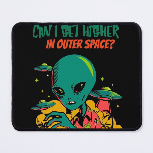 Item preview, Higher in Outer Space Alien (Black) designed and sold by HigherMartians.
