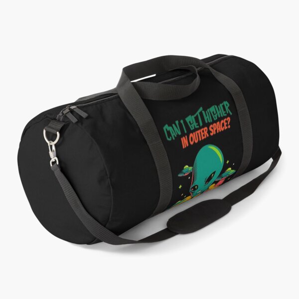 Higher in Outer Space Alien (Black) Duffle Bag
