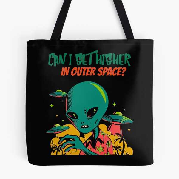 Item preview, Higher in Outer Space Alien (Black) designed and sold by HigherMartians.