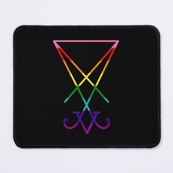 Item preview, Lucifer Sigil Gay Pride Rainbow designed and sold by AlasAHintStudio.