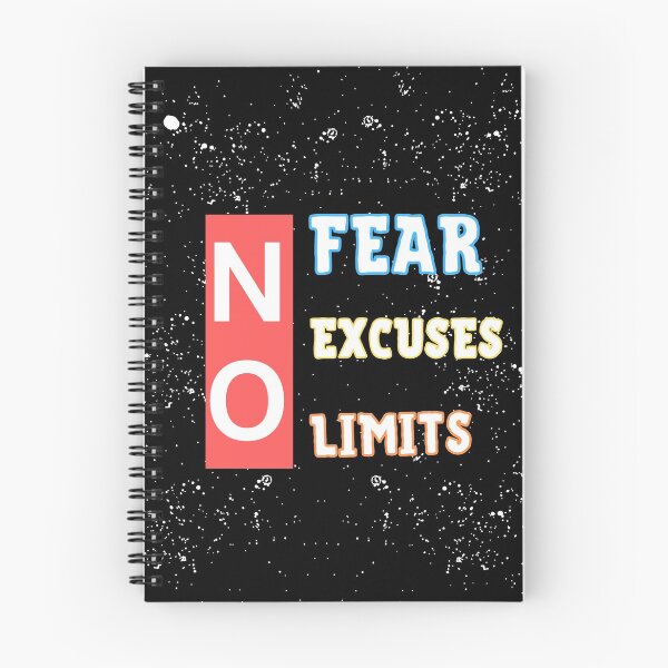 Item preview, NO fear NO limits NO Excuses designed and sold by salmamzr.