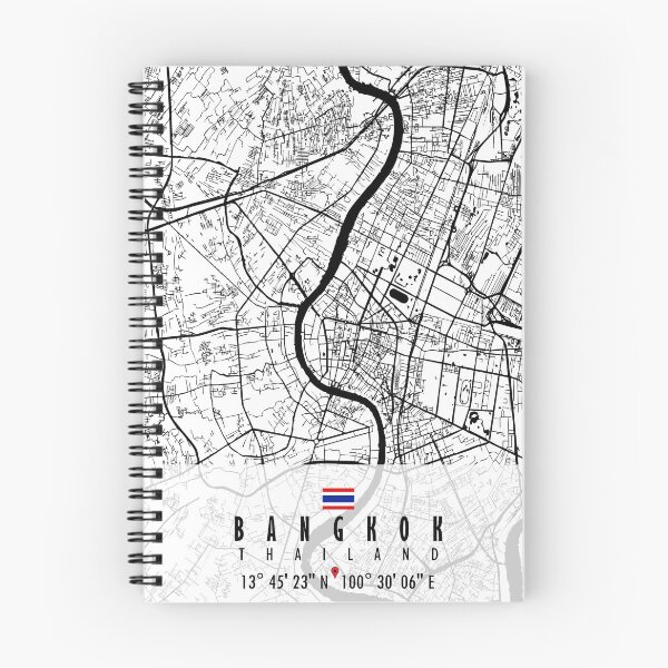 Item preview, Bangkok Map Thailand designed and sold by hatimelhag.