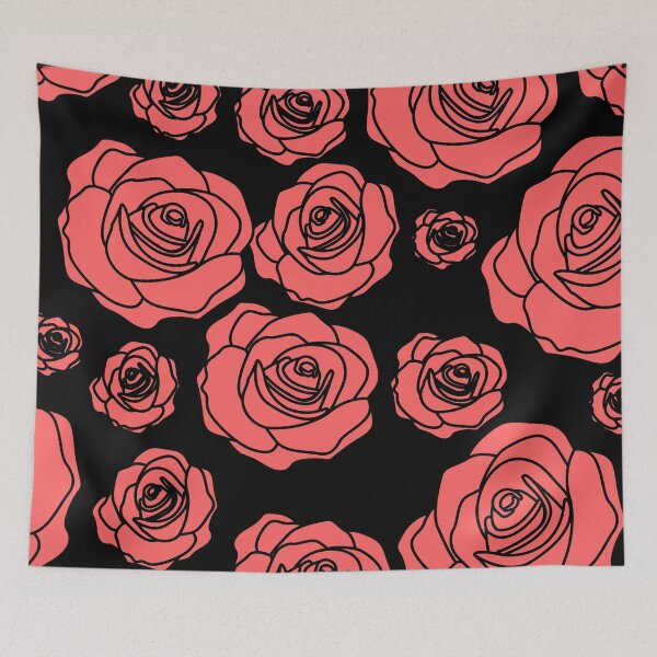 Item preview, Roses floral pattern designed and sold by cutecrazytshirt.