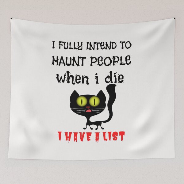 Item preview,  i fully intend to haunt people when i die i have a liste t shirt, cats lover tshirt, gift for owner cat tshirt, halloween gift for cats love tshirt, r designed and sold by Unique styl  DeSigNe.