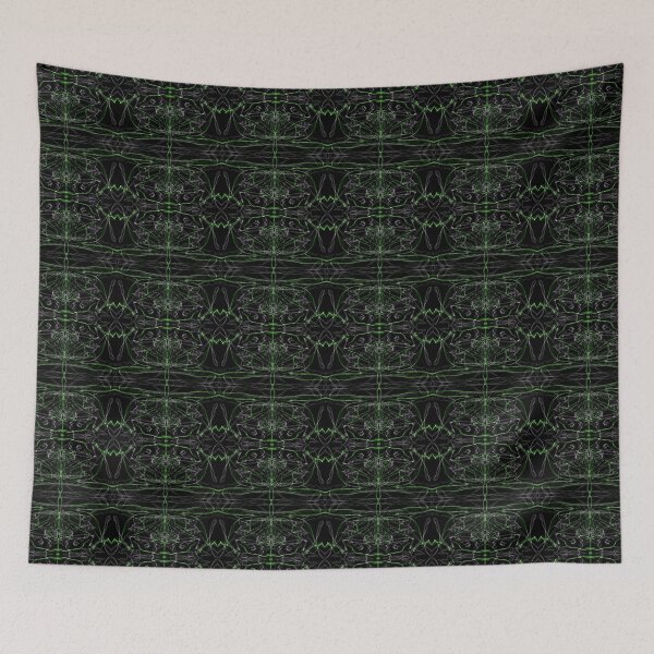 Item preview, Liquid Light Series #8 ~ Green and Grey Abstract Fractal Pattern designed and sold by Ascension Vibrations.