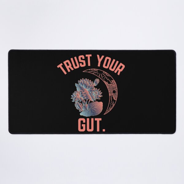 Item preview, Trust your gut always- inspirational quote tattoo moon lotus tarot font design designed and sold by theslowdown.