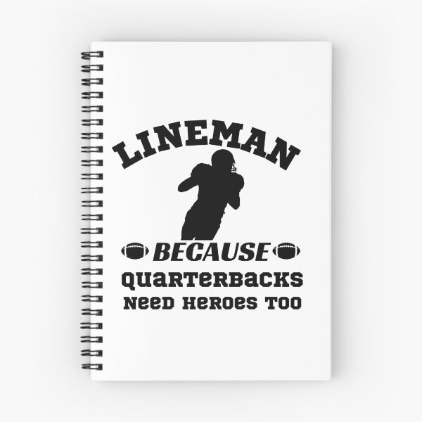 Item preview, Lineman Because Quarterbacks Need Heroes Too designed and sold by WordArtDesign.