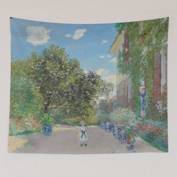 Item preview, The Artist's House at Argenteuil (1873) by Claude Monet designed and sold by Ben2128.