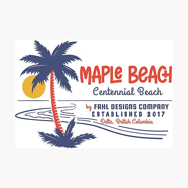 Maple Beach Photographic Print