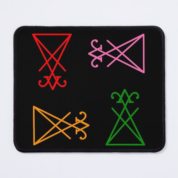 Item preview, Colorful Lucifer Sigil Pattern designed and sold by AlasAHintStudio.