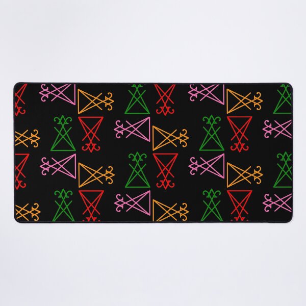 Item preview, Colorful Lucifer Sigil Pattern designed and sold by AlasAHintStudio.