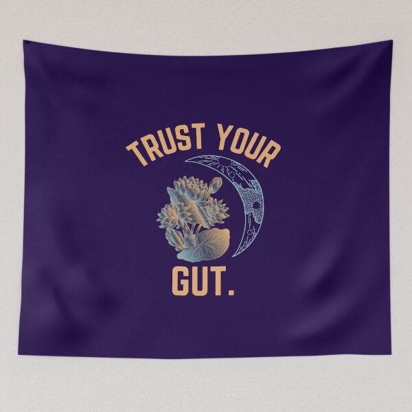 Item preview, Trust your gut always- inspirational quote tattoo moon lotus tarot font design designed and sold by theslowdown.