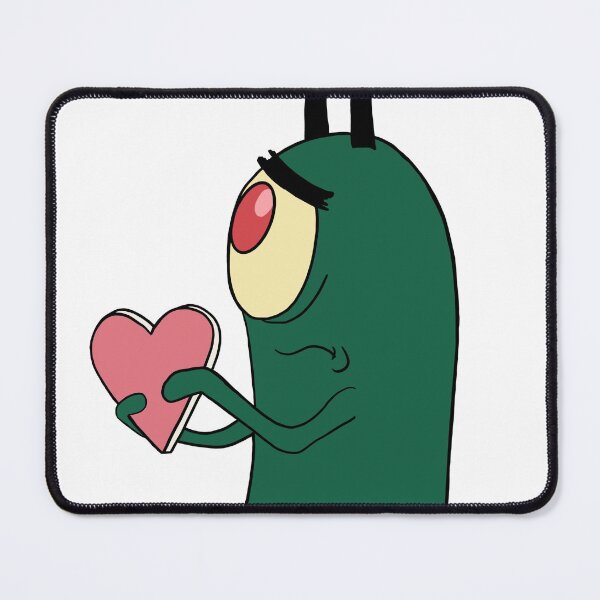Item preview, sad plankton heart love meme designed and sold by sparkytheslug.
