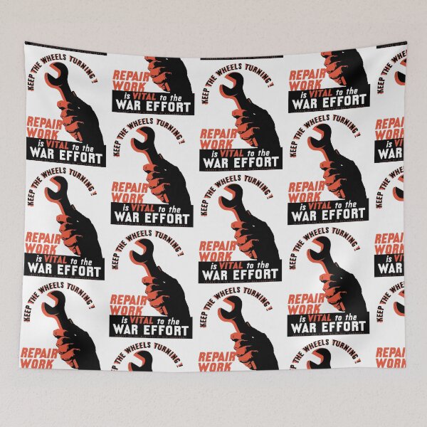 Item preview, Repair Work Is Vital To The War Effort -- WWII designed and sold by warishellstore.