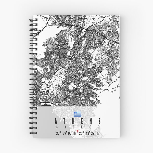 Item preview, Athens Map Greece designed and sold by hatimelhag.