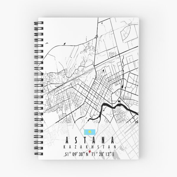 Item preview, Astana Map Kazakhstan designed and sold by hatimelhag.