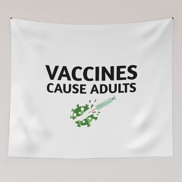Item preview, Vaccines Cause Adults is a funny pro-vaccine T-shirt. designed and sold by medbouk1.