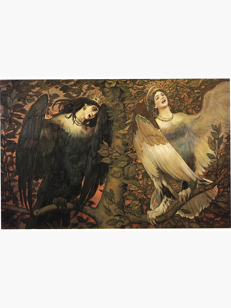 "The Birds Of Joy And Sorrow - Sirin And Alkonost 1896" Poster for Sale ...