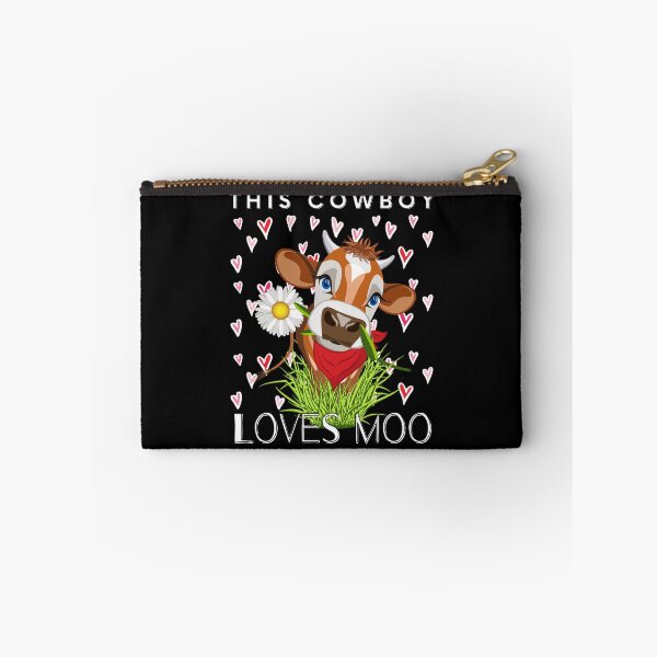 Item preview, Cow/ This Cowboy Loves Moo/ Funny Cow Pun/ Funny Valentines Day designed and sold by Designs By YL.