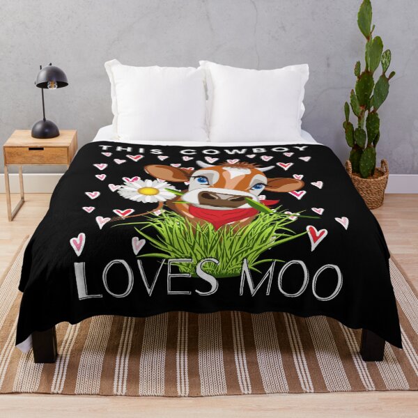 Item preview, Cow/ This Cowboy Loves Moo/ Funny Cow Pun/ Funny Valentines Day designed and sold by Designs By YL.