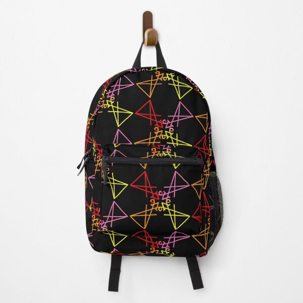 Item preview, Colorful Lucifer Sigil Love Square Pattern designed and sold by AlasAHintStudio.