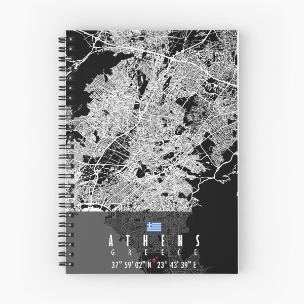 Item preview, Athens Map Greece designed and sold by hatimelhag.