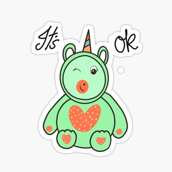 PET ME - Cute Wink Unicorn' Sticker