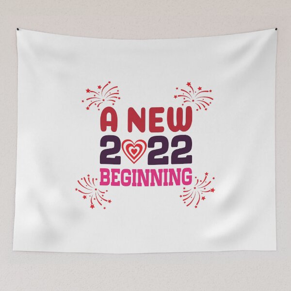 Item preview, Happy New Year 2022 - a new 2022 beginning designed and sold by lilzoo.