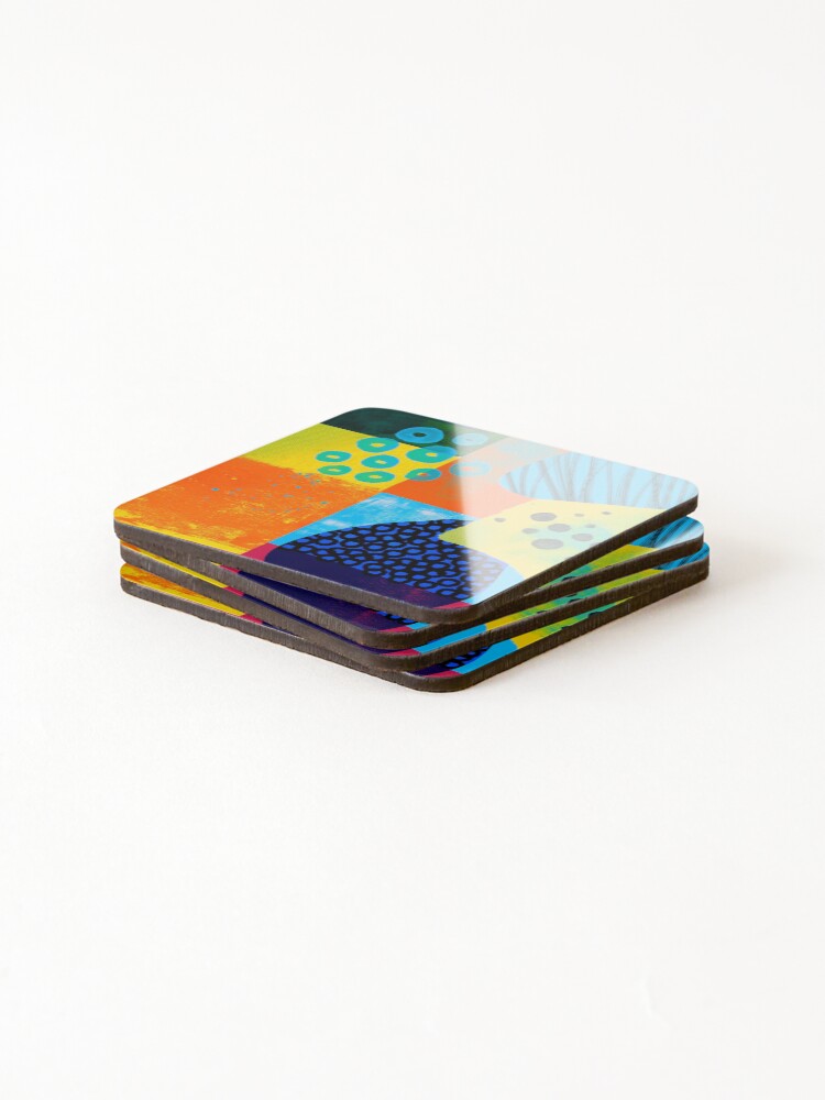 Thumbnail 4 of 5, Coasters (Set of 4), Abstract Sharp Pattern designed and sold by PattenMonster.