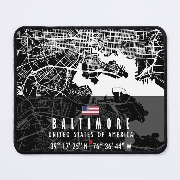 Item preview, Baltimore Map USA designed and sold by hatimelhag.