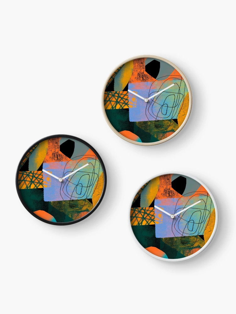 Thumbnail 3 of 4, Clock, Abstract Sharp Pattern designed and sold by PattenMonster.