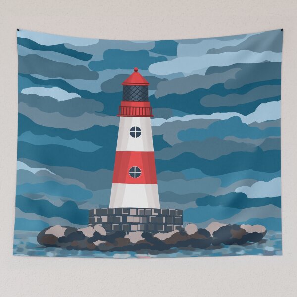 Item preview, Lighthouse 8 designed and sold by Julia Rudens.