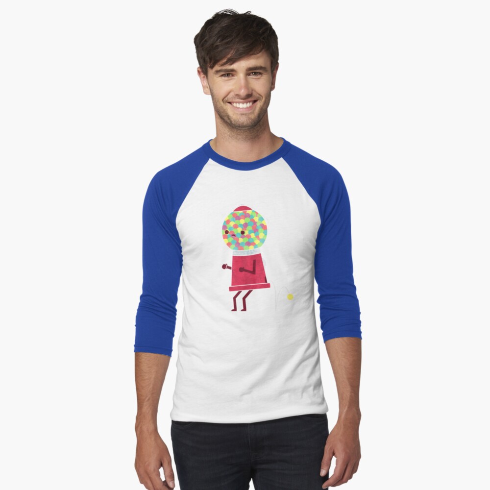 Item preview, Baseball ¾ Sleeve T-Shirt designed and sold by theodorezirinis.