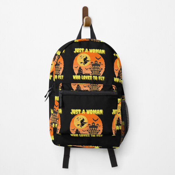 Item preview, Just A Woman Who Loves To Fly- Halloween Spirit - We Are Not Afraid - Vintage Spooky Halloween designed and sold by Sun Sand & Sea Art.