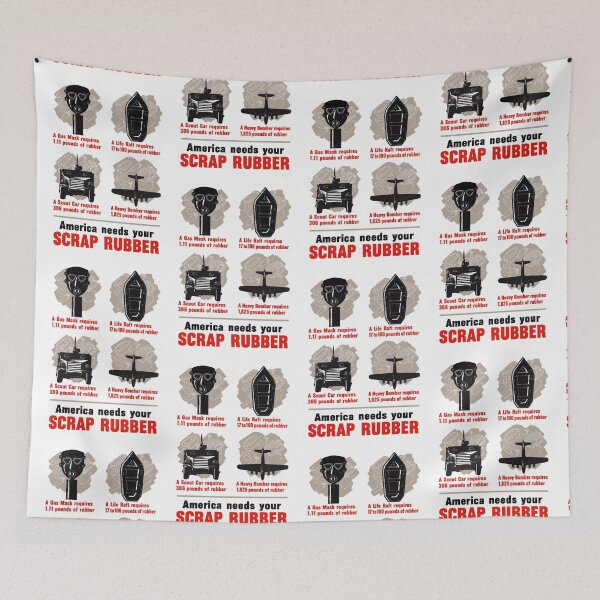 Item preview, America Needs Your Scrap Rubber - WW2 designed and sold by warishellstore.