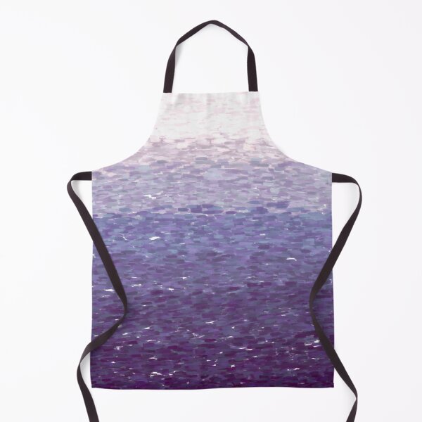 Item preview, Abstract purple monochromatic ombre ocean painting designed and sold by Steph-draws.