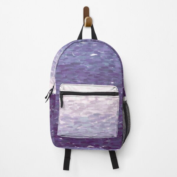 Item preview, Abstract purple monochromatic ombre ocean painting designed and sold by Steph-draws.