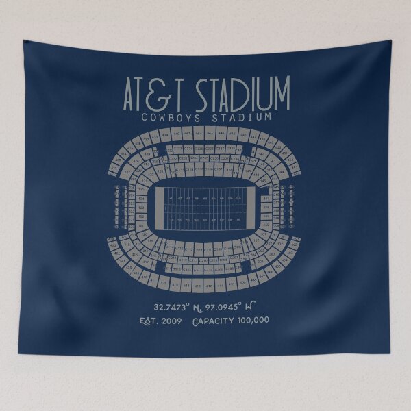 Item preview, Dallas Cowboys AT&T Stadium Poster Print designed and sold by Birch Trail Boutique.