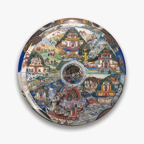 Item preview, Yama The Lord Of Death Holding The Wheel Of Life designed and sold by JDesigningMO.