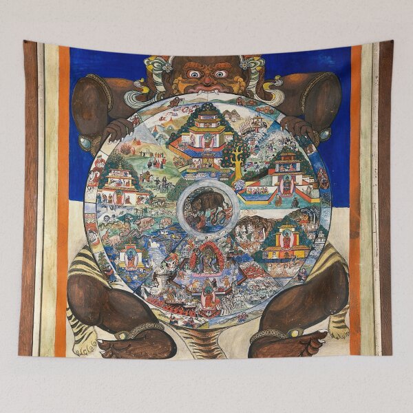 Item preview, Yama The Lord Of Death Holding The Wheel Of Life designed and sold by JDesigningMO.