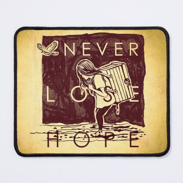Item preview, Never Lose Hope illustration and typography poster. designed and sold by GreissDesign.