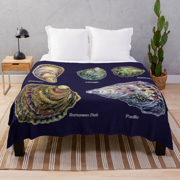 Item preview, Oyster Types Watercolor designed and sold by Zaira Dzhaubaeva.
